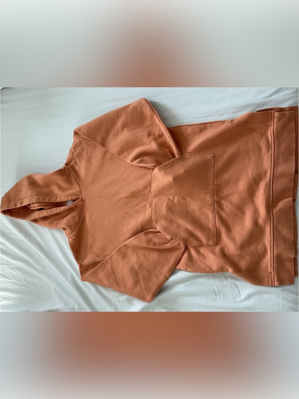 Zara Kids Hooded Sweatshirt Dress in Orange Size 11-12